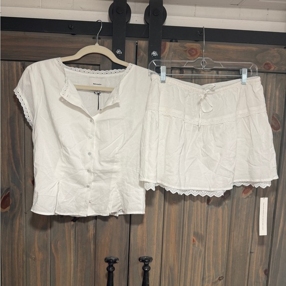 REFORMATION NWT Valetta White Set - Picture 11 of 16